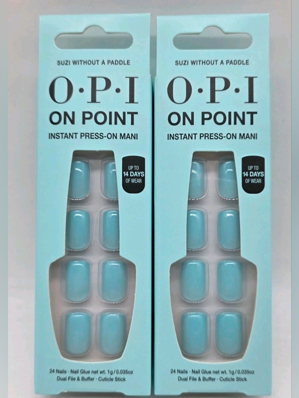 NIB 2x OPI On Point Instant Press-On Mani Suzi Without A Paddle Sealed